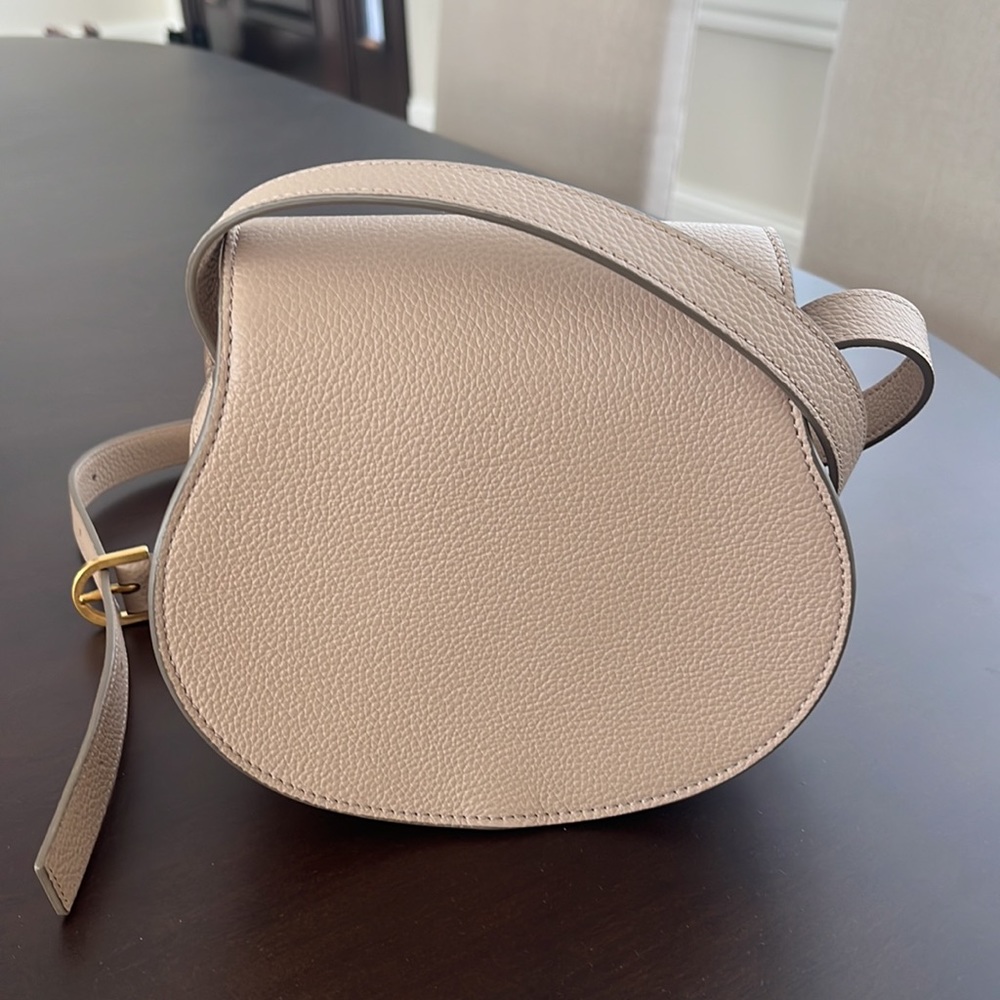 Chloe Small Marcie Crossbody Bag in Taupe - Picture 2 of 14